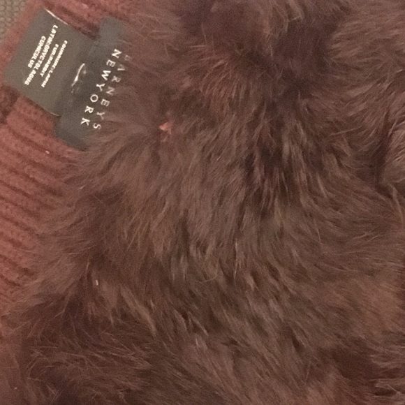 Barneys New York fur and wool cowl / scarf - Picture 2 of 4